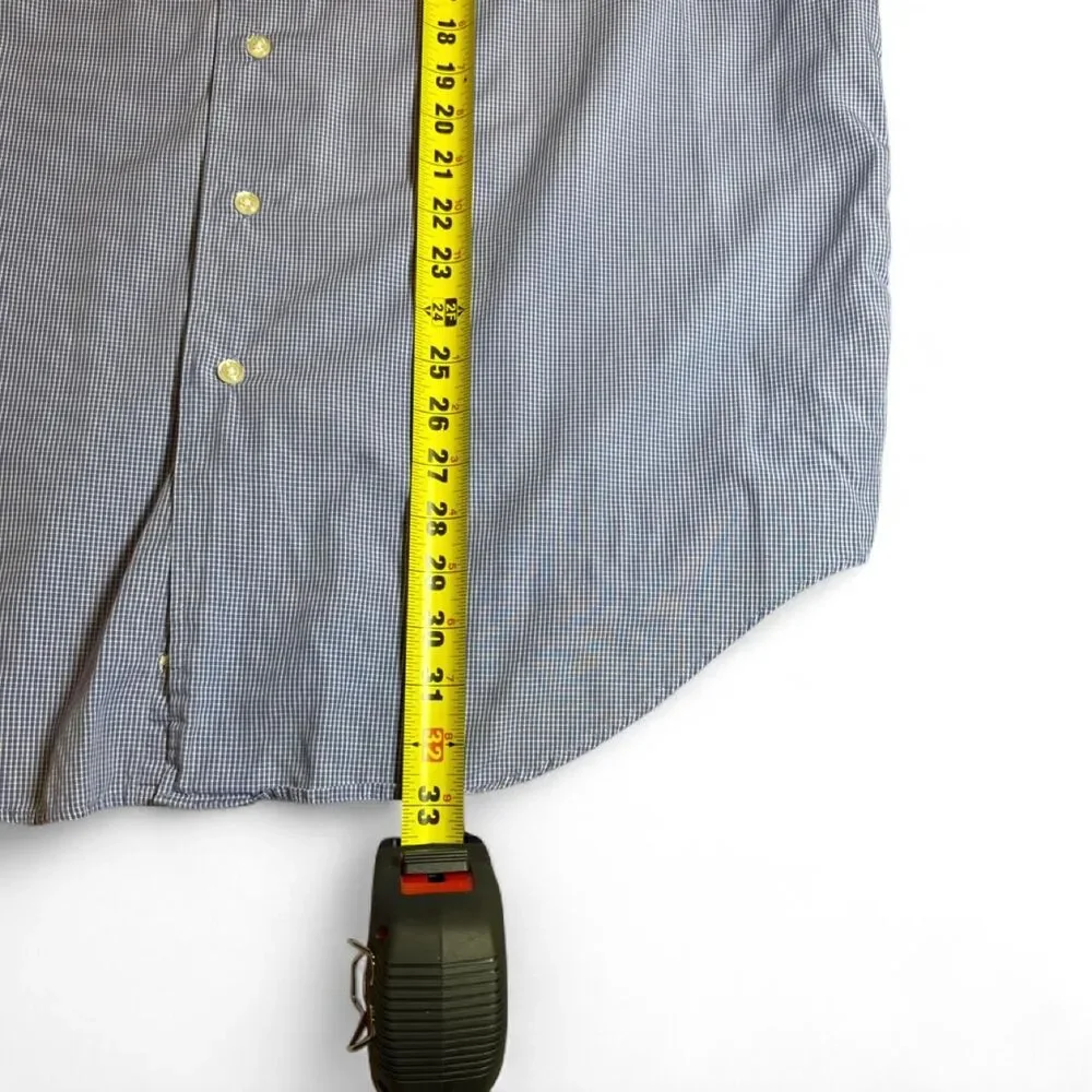 Nautica Men's Blue Pattern- Button up long sleeve shirt